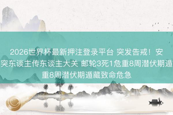 2026世界杯最新押注登录平台 突发告戒！安第斯病毒冲突东谈主传东谈主大关 邮轮3死1危重8周潜伏期遁藏致命危急