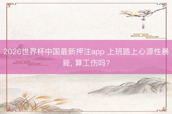 2026世界杯中国最新押注app 上班路上心源性暴毙， 算工伤吗?